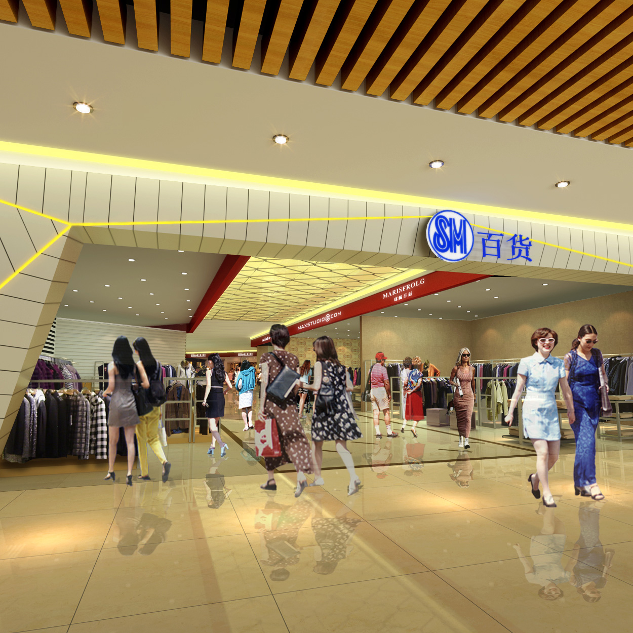 淄博盛名吉成百貨有限公司監(jiān)控、背景音樂、綜合布線項目